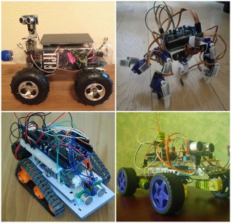 Обложка к Строим роботов и другие устройства на Arduino (2015) Видеокурс