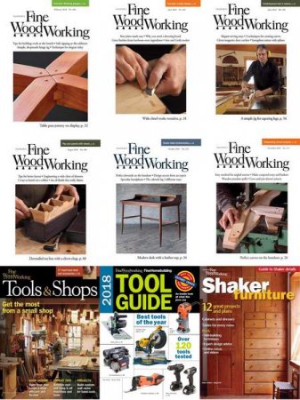 Обложка к Подшивка журналов Fine Woodworking за 2018 год